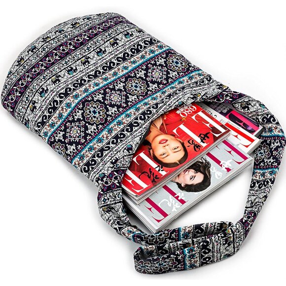 Hippie Cotton Crossbody Bag Unisex Large Sling Boho Shoulder Purse - Picture 7 of 7